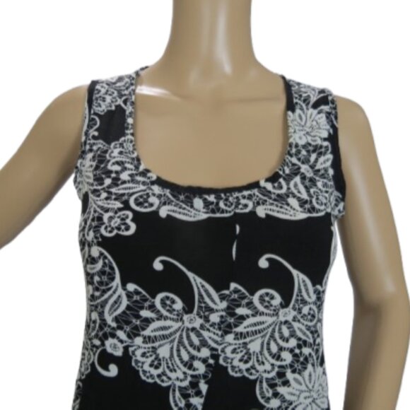 Papillon Black and White Ruffle Dress - Picture 3 of 6